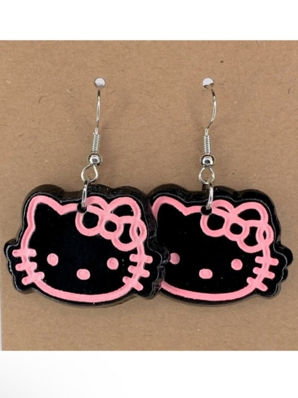 Hello Kitty Acrylic Dangle Earrings Fashion Jewelry